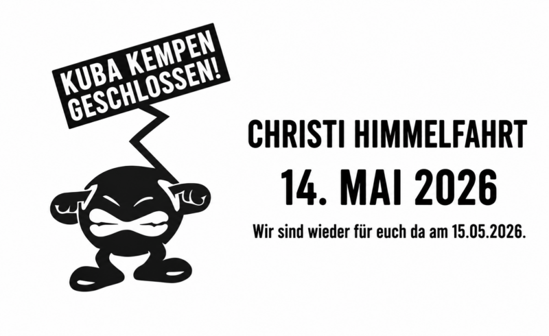 Kuba-Kempen.de - Christi Himmelfahrt 2k26